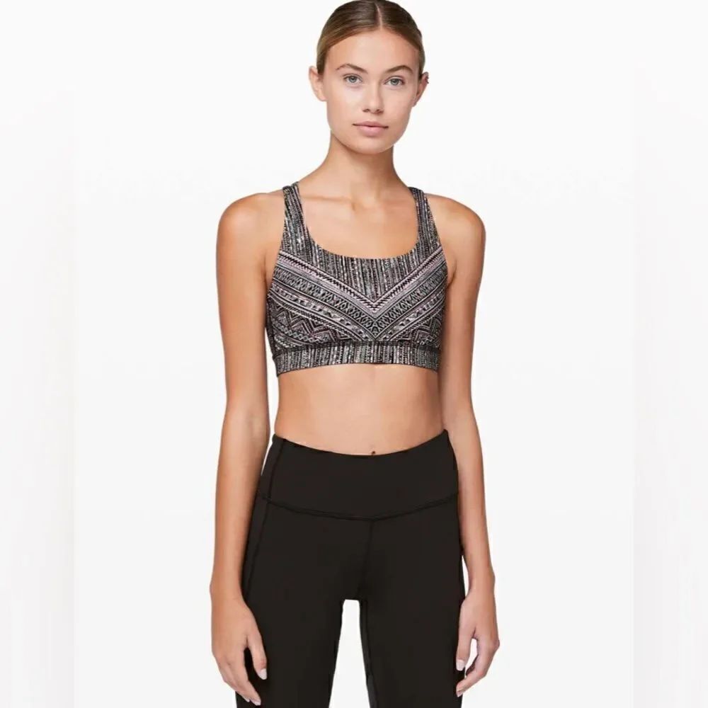Lululemon Energy Bra
Tribal Pace Energy Bra White Black